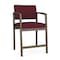 Lesro Lenox Steel Hip Chair Metal Frame, Bronze, OH Wine Upholstery LS1161 - alternate 1
